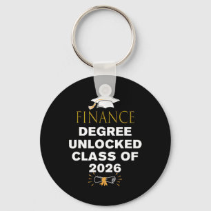 Finance Degree Unlocked Cl Of 2026 Graduation Gift Keychain