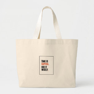Finance Grad Gift Large Tote Bag