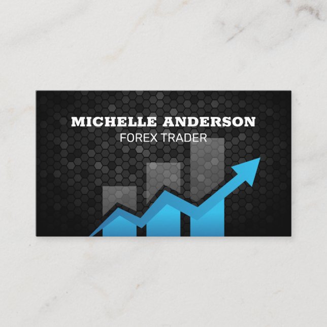 Finance | Graph Chart | Fin Tech Business Card (Front)