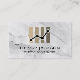 Finance Graph   Cpa   Brokerage Business Card