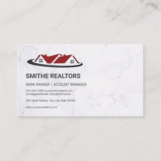 Finance Logo | Finance | Real Estate Appointment Card (Front)