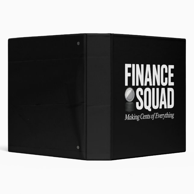 Finance Squad Office Humour Team Work Design Binder (Background)