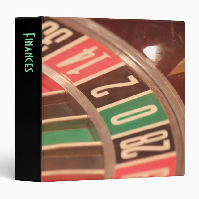 Finances Binder with Roulette Wheel (Front/Spine)