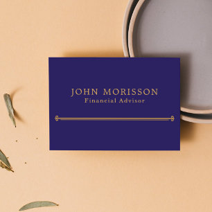 Financial Advisor Business Card Customizable