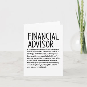 Financial advisor card