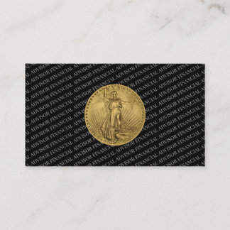 Financial Advisor Money Wealth Management Coin Business Card