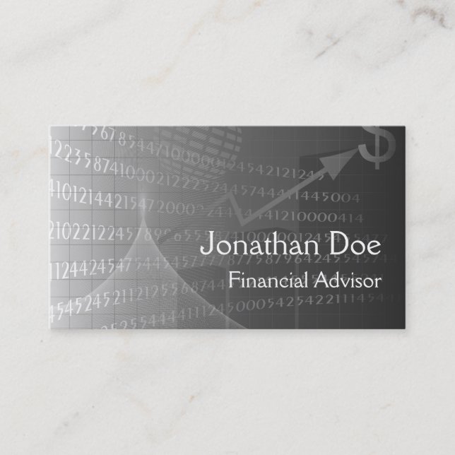 Financial Advisor Personal Card (Front)