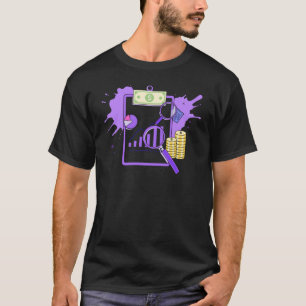Financial Analysis Report Money Magnifying Glass T-Shirt