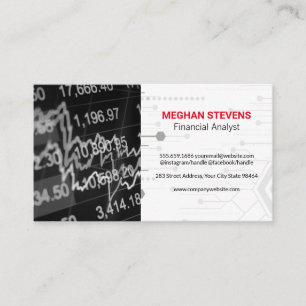 Financial Analyst   Stock Broker Appointment Card