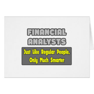 Financial Analysts ... Smarter