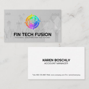 Financial Chart Equity and Commodities Business Card