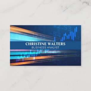 Financial Chart   Stock Numbers   Data Information Business Card