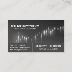 Financial Charts Stock Graphs Business Card