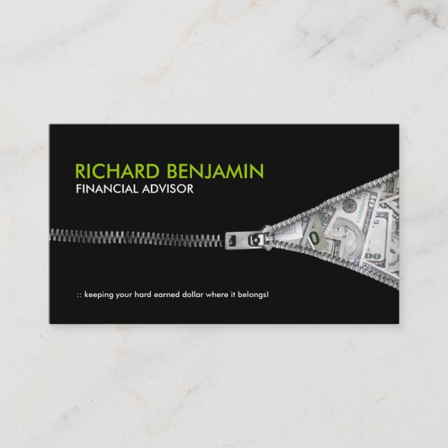 Financial Consultant Business Card (Front)