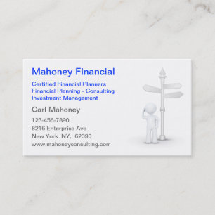 Financial Consulting Insurance Agent Business Card