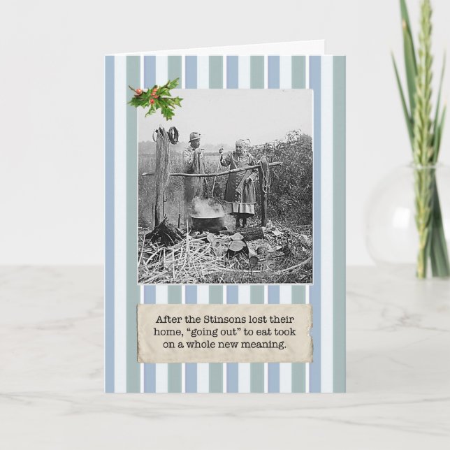 Financial Crisis Lost Our Home Christmas Card (Front)