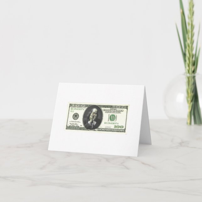 FINANCIAL DEREGULATION Folded Thank You Card (Front)