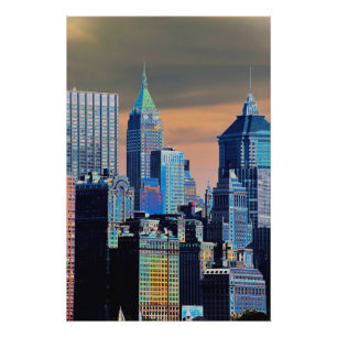 Financial District Lower Manhattan  Poster