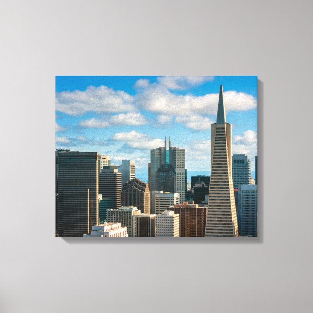 Financial District Skyline of San Francisco Canvas Print (Front)