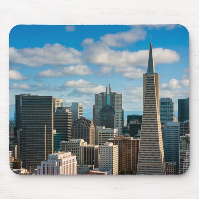 Financial District Skyline of San Francisco Mouse Pad (Front)