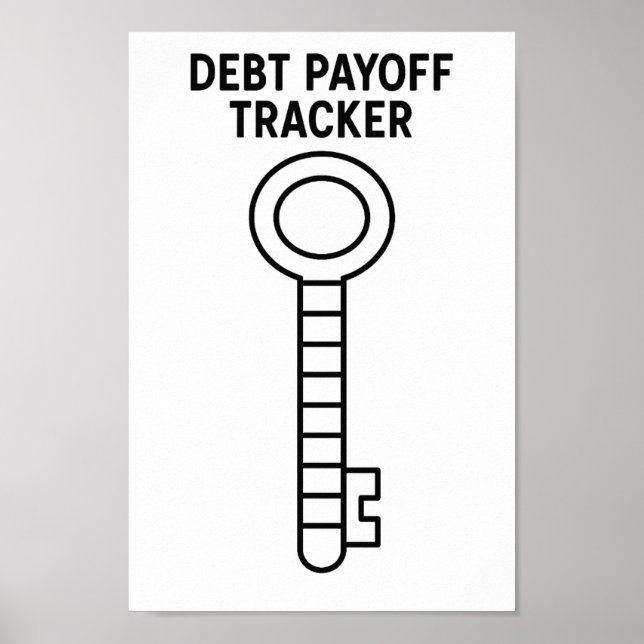 Financial Freedom. Debt Payoff Tracker  Poster (Front)
