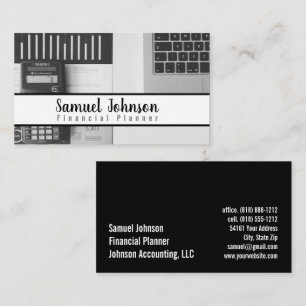 Financial Planner Accountant Wealth Management Business Card