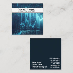 Financial Planner Accountant Wealth Management Square Business Card