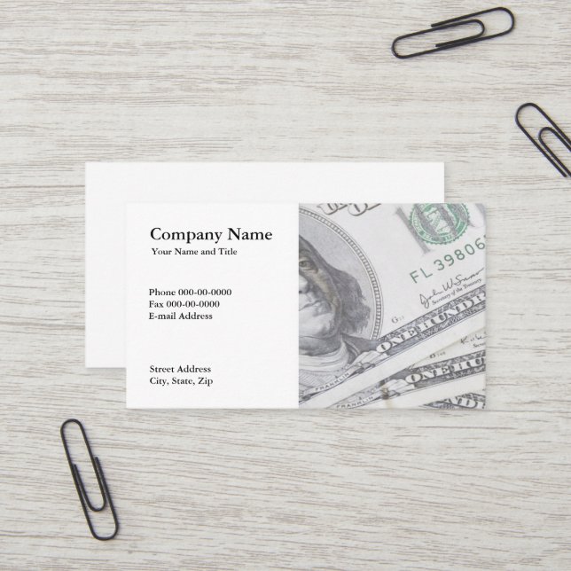 Financial Planner Business Card (Front/Back In Situ)
