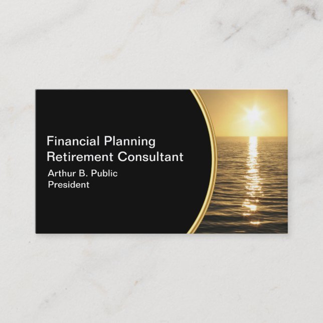 Financial Planner Business Cards (Front)