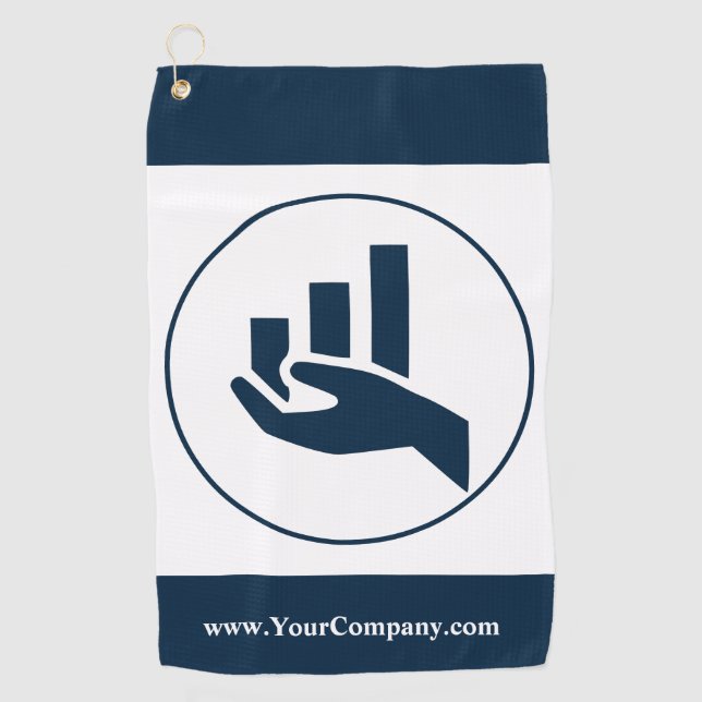 Financial Planner Promotional Gift Golf Towel (Front)