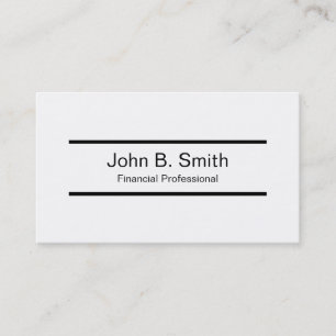 Financial Professional Business Cards