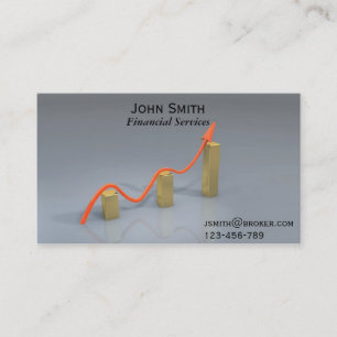 Financial Services, Broker, Financial Planner Business Card