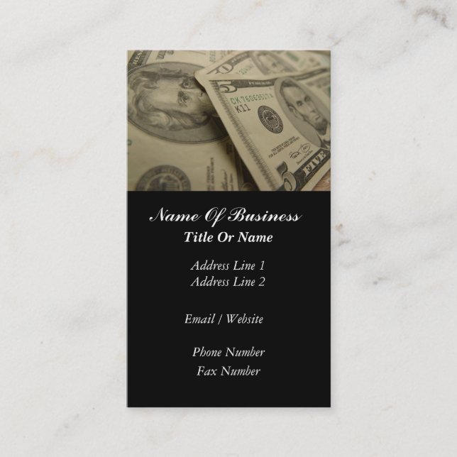 Financial Services Business Card (Front)