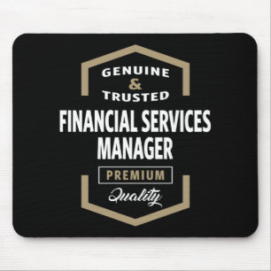 Financial Services Manager Gift Ideas Mouse Pad