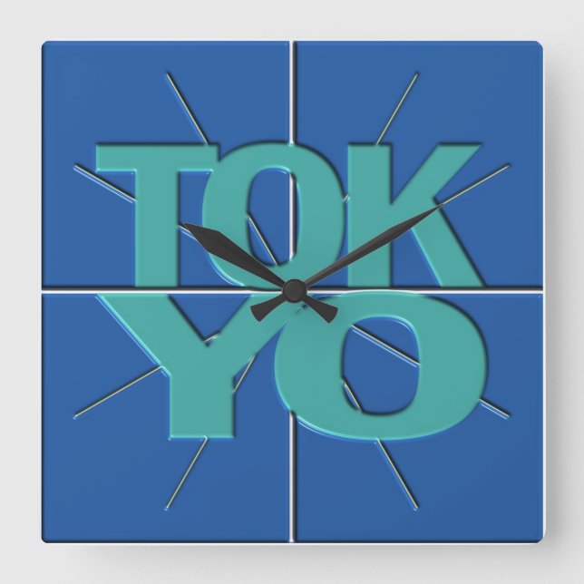 Financial Stock Market Timezone Tokyo Wall Clock (Front)