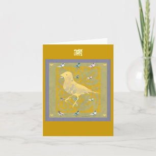 Finch Holiday Greeting card, Christmas