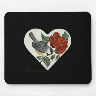Finch & Poppies Mouse Pad