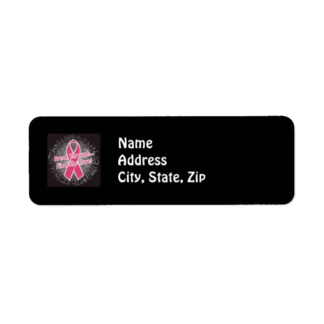 Find A Cure Address Label (Front)