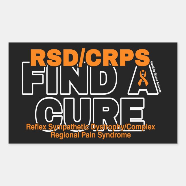 FIND A CURE/BOLD...RSD/CRPS STICKER (Front)