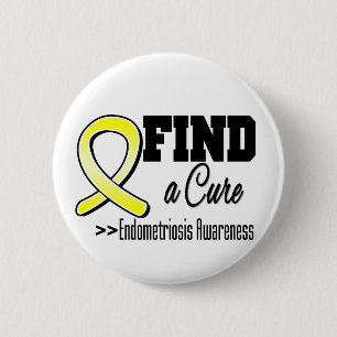 Find a Cure Endometriosis Awareness 2 Inch Round Button