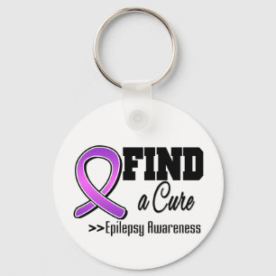 Find a Cure Epilepsy Awareness Keychain