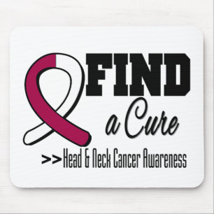 Find a Cure Head Neck Cancer Awareness Mouse Pad