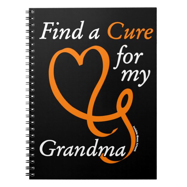 Find a Cure/Heart/Grandma...RSD/CRPS Notebook (Front)