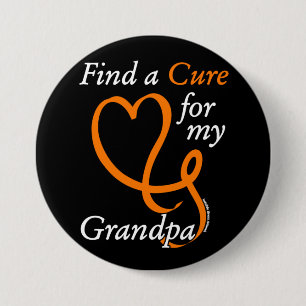Find a Cure/Heart/Grandpa...RSD/CRPS 3 Inch Round Button