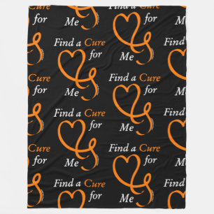 Find a Cure/Heart/Me...RSD/CRPS Fleece Blanket