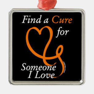 Find a Cure/Heart/Someone I Love...RSD/CRPS Metal Ornament