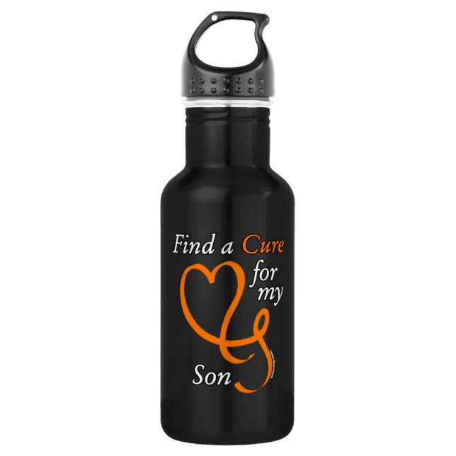 Find a Cure/Heart/Son...RSD/CRPS 532 Ml Water Bottle (Front)