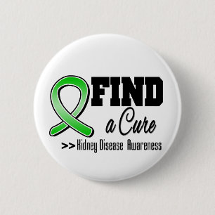 Find a Cure Kidney Disease Awareness 2 Inch Round Button