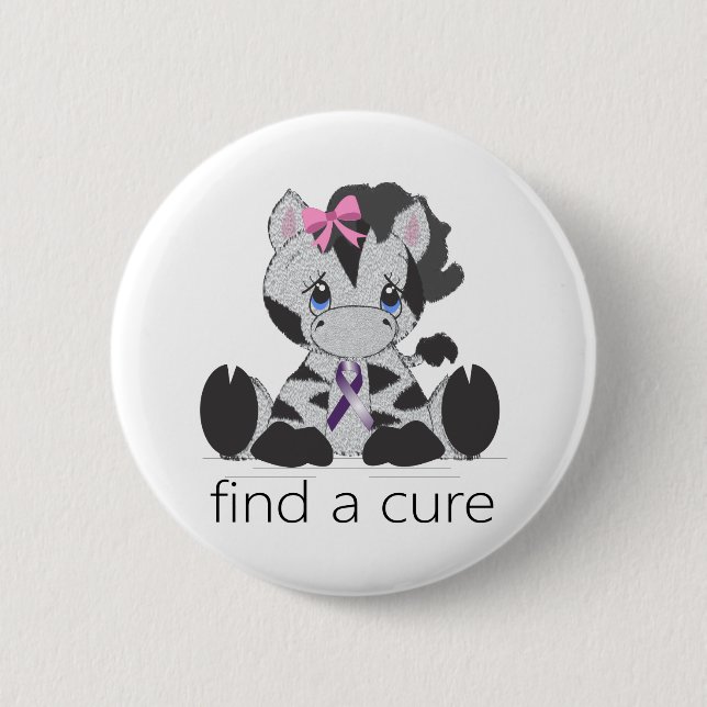 find a cure.png 2 inch round button (Front)