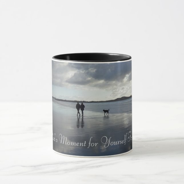 Find a Moment for Yourself Today, Quote Coffee Mug (Center)
